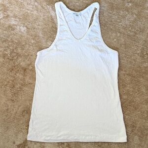 james perse white racerback tank size 4